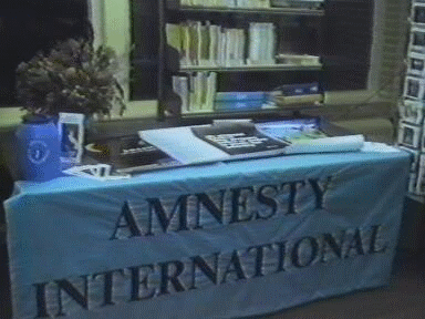 1993 Venhuizen: Amnesty International - 'Schrijfavond'.