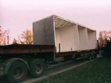1987 Wognum: Bouwbedrijf Ursem - Containercellen voor de Bijlmer bajes