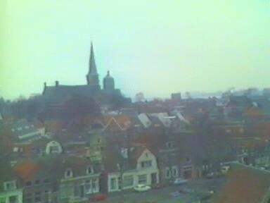 1985 Hoorn: Renovatie van de Grote KErk in volle gang.