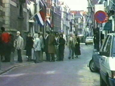 1987 Hoorn: Prins Claus - bezoek aan Oosterkerk en Westfries museum.
