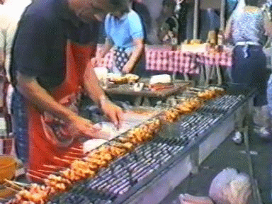 1986 Hoorn: Barbecue van Showband Hoorn  